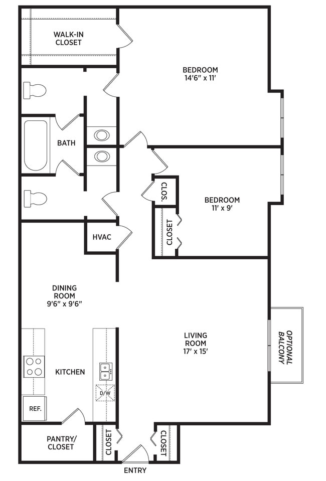 Floorplan - Carriage Hill East Apartments and Townhomes