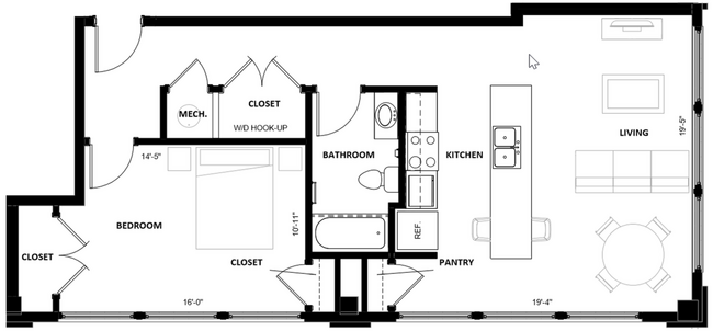 Floorplan - Illinois Street Senior Apartments