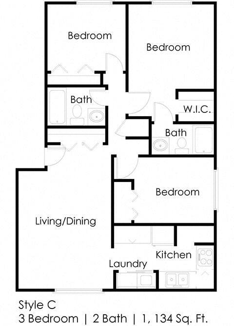 Floorplan - Regency Palms Apartments