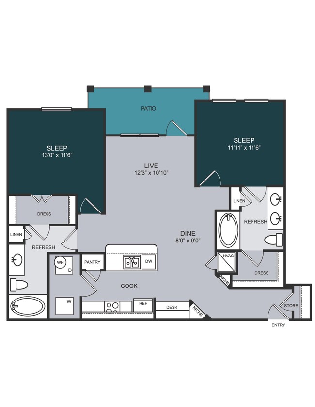 Floorplan - Slate Creek at Westover Hills