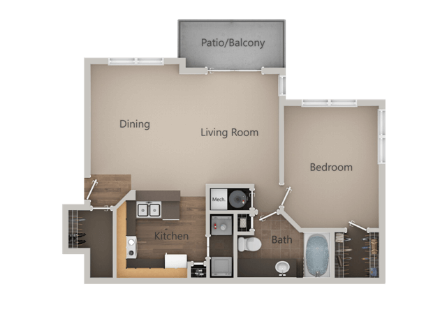 Floorplan - Pinehurst Apartments