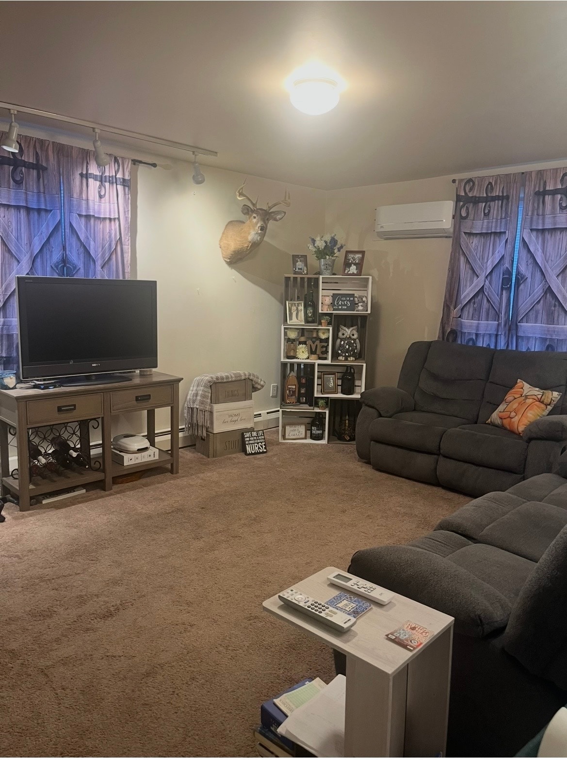 living room view 2 (with prev tenants furniture) - 420 E Cumberland St