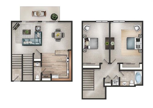 Floorplan - Regency Club Townhomes & Apartments