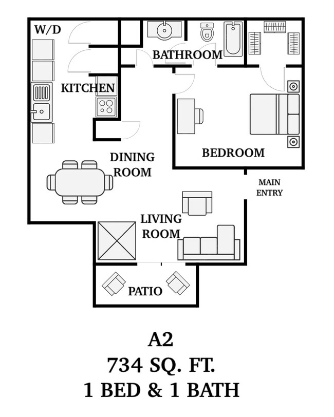 Floorplan - Parks on Taylor Apartment Homes