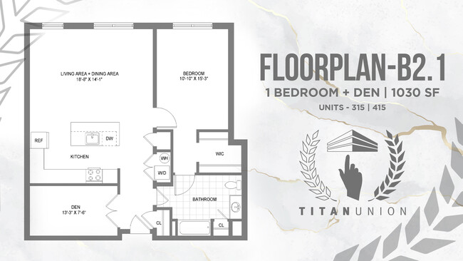 Floorplan - Titan Union Luxury Apartments