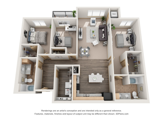 Floorplan - Sundance Apartments