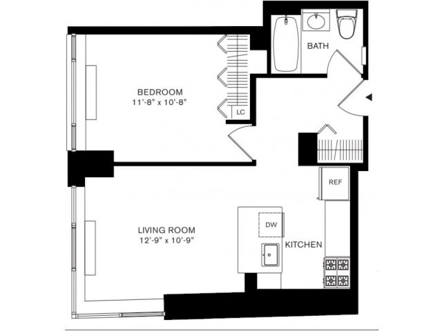 1BR/1BA - 88 Leonard