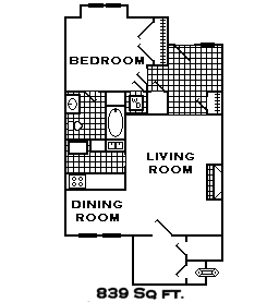 1x1 839sf - The Chesterfield