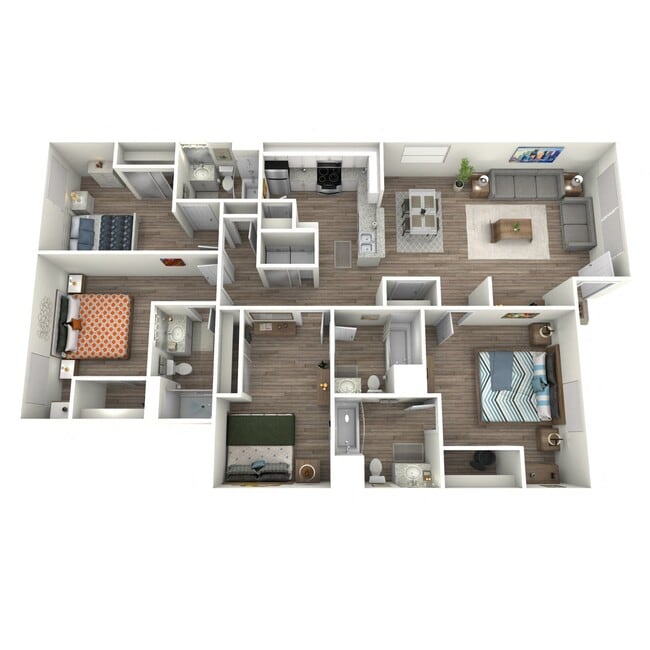 Floorplan - Riverwalk Luxury Apartments