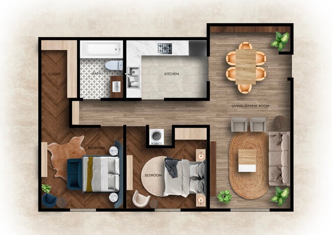 Floorplan - Hilltop/Parkview Apartments