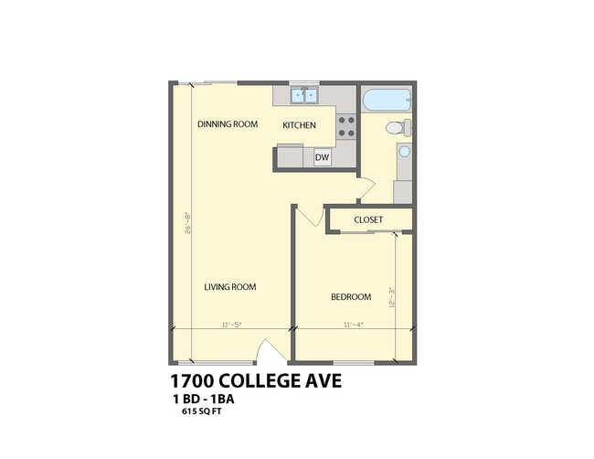 Floorplan - The Vintage on College