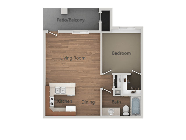 Floorplan - Rio Seco Apartments