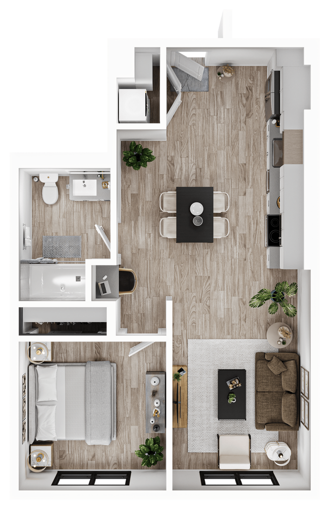 Floorplan - Alwell Apartments
