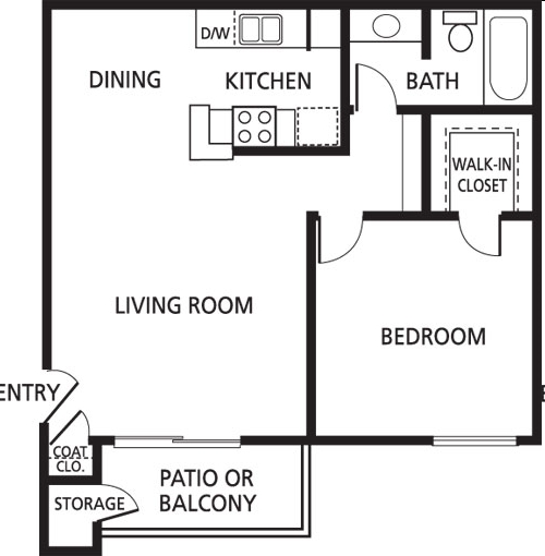 1BR/1BA - Village Park Apartments