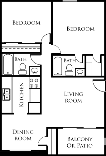 2BR/2BA - Mission Creek Apartments