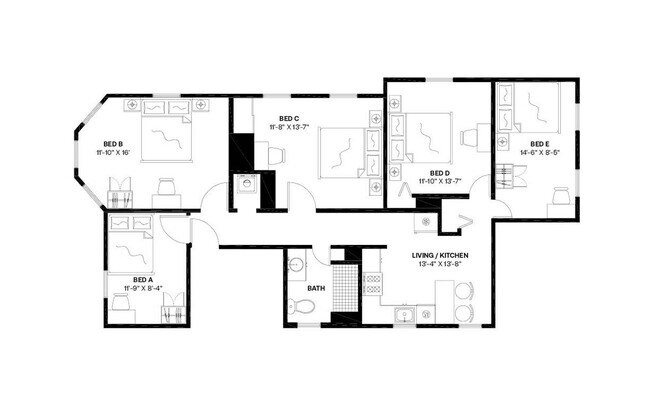 Building Photo - Room in Shared 5 bed/1 bath home