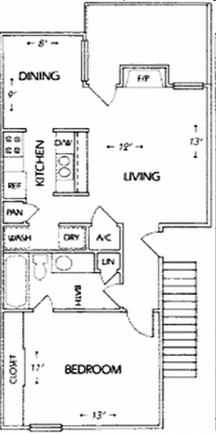 The Meadows Lrge One Bdrm, One Bath - Reserve @ 47