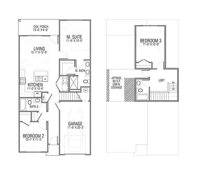 Reno Floor Plan - The Cottages at Loganville