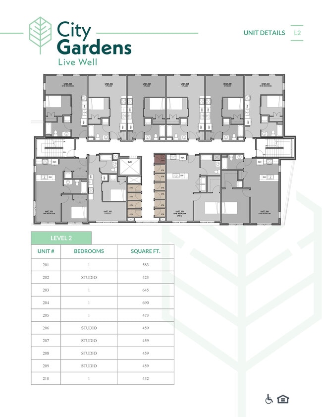 2nd Floor Layout - City Gardens