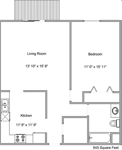 1BR/1BA - Village Park