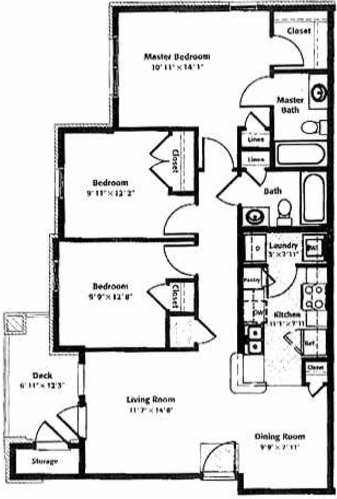 Floorplan - O'Fallon Lakes Apartments