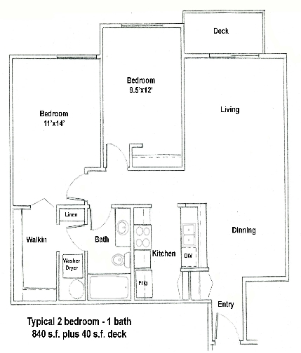 2BR/1BA - Burien Manor Apartments