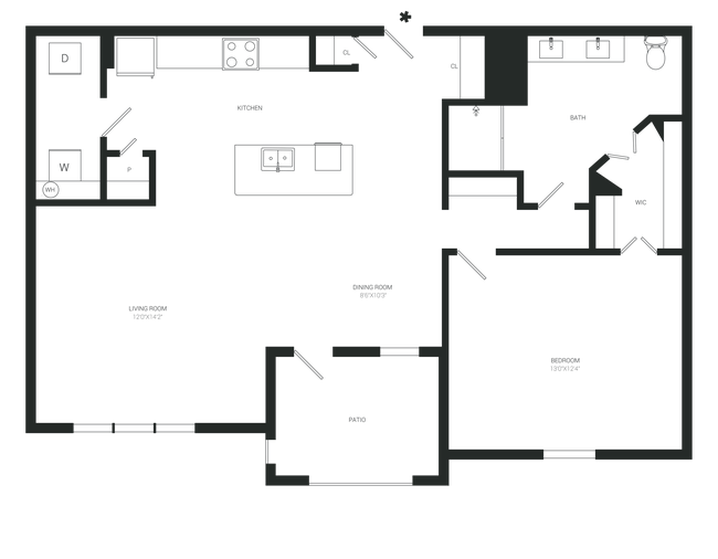 Floorplan - Gray Branch Apartments