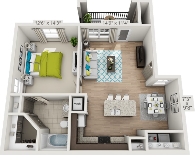 Floorplan - The Oaks at Baywood