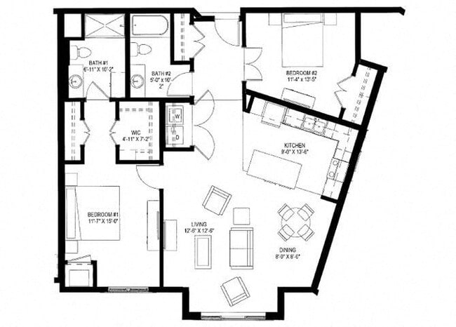 Floorplan - The Legends of Cottage Grove 55+ Apartments