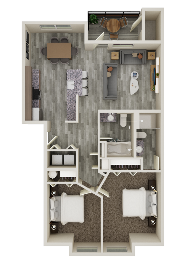 RHR_2x2 Unit A- 976 SF_Floorplan.jpg - Reserve at Hunters Ridge