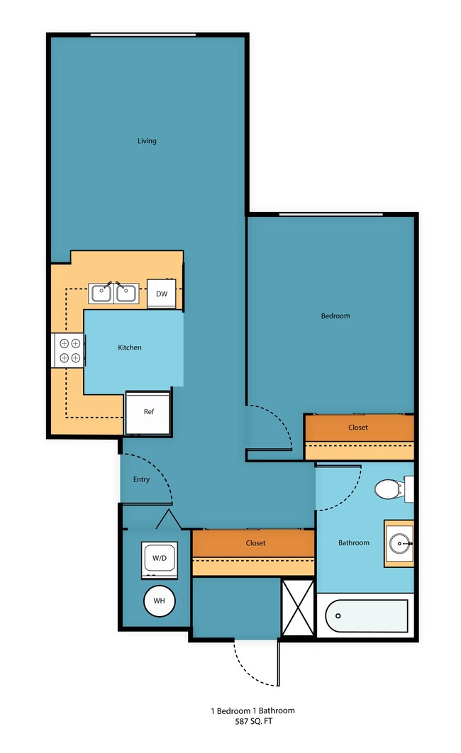 Floorplan - Promenade at the Park Apartment Homes