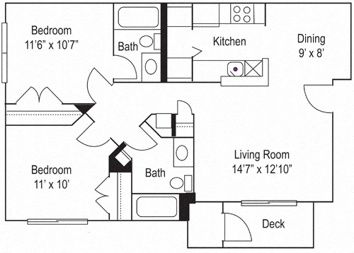 Floorplan - Riverwoods Apartments