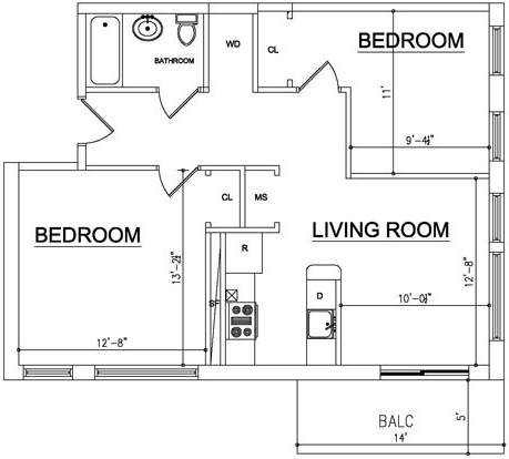 2BR/1BA - Ocean Blue