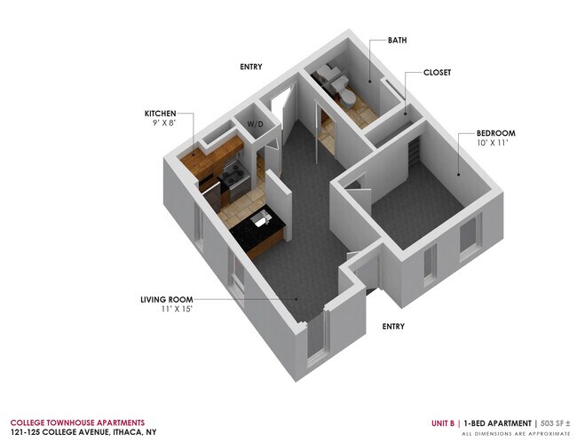 Floorplan - Central Collegetown - College Townhouse