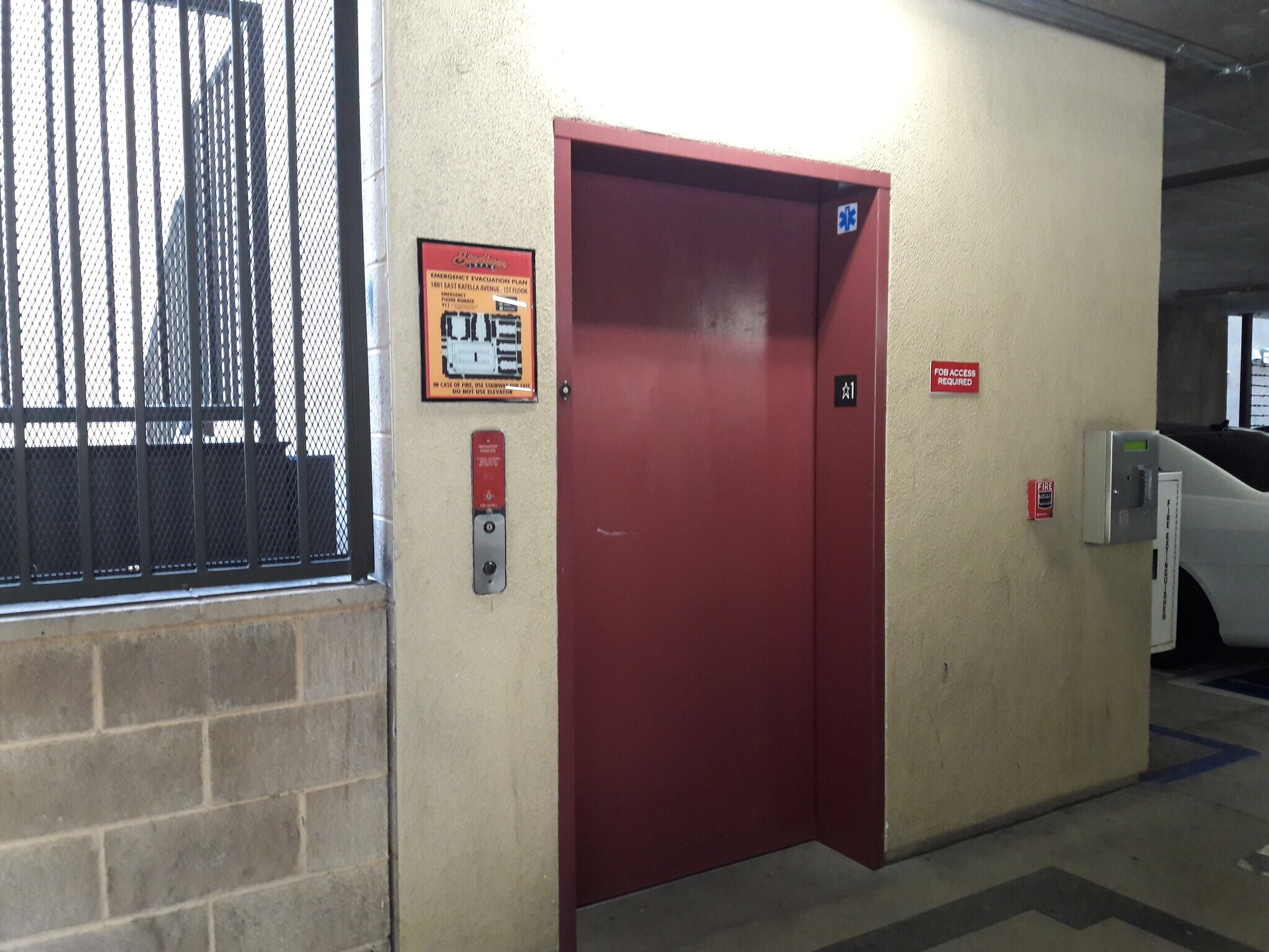 Lobby/Garage Elevator - 1801 E Katella Ave