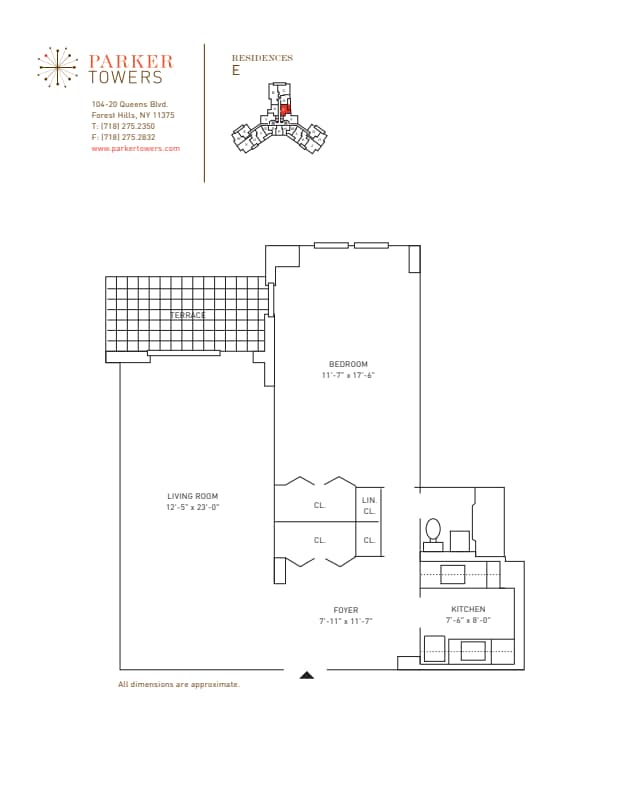 Floorplan - Parker Towers