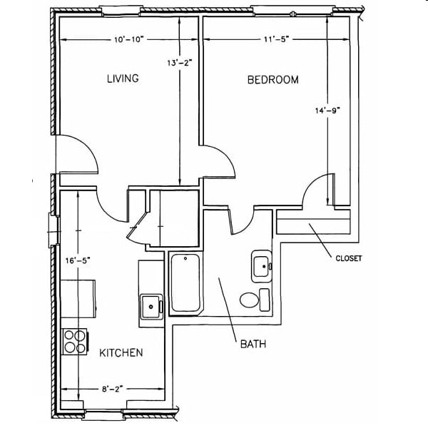 1br/1ba - The Butler