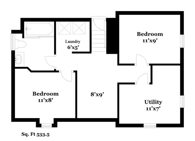 Floorplan - 1304 Geddes Ave