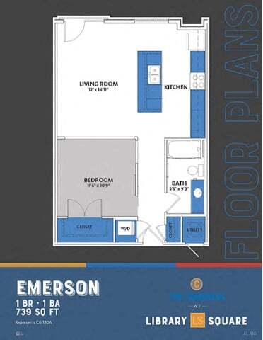 Floorplan - The Congress at Library Square