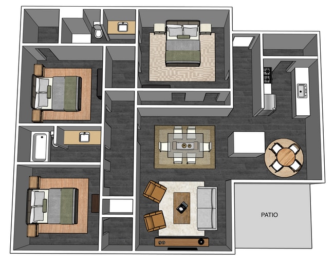 Floorplan - Lakewood Estates Apartments