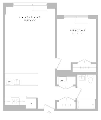Floorplan - The Hazel Jersey City