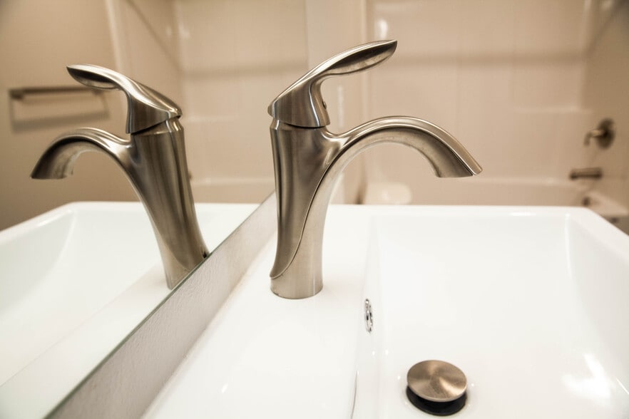 Brushed nickel faucets - 217 Oak St