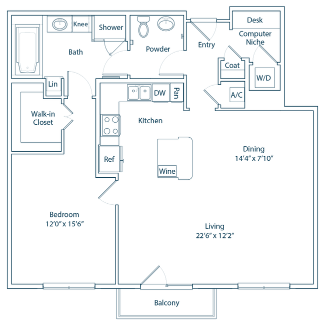 The Chilton (alt) Floor Plan - The Belle Meade at River Oaks