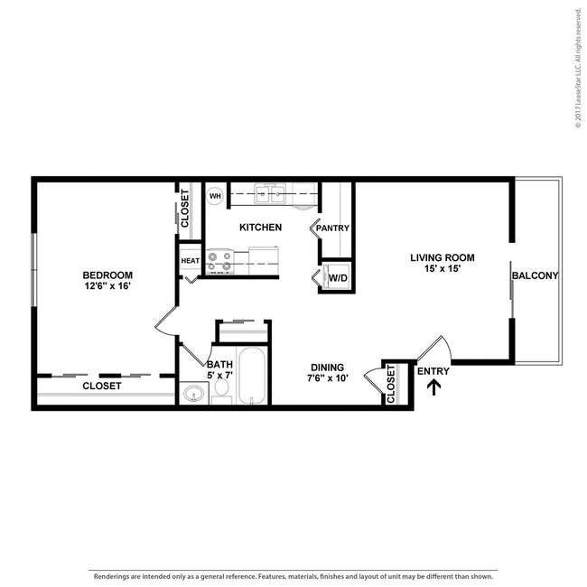 Floorplan - Country Club Apartments