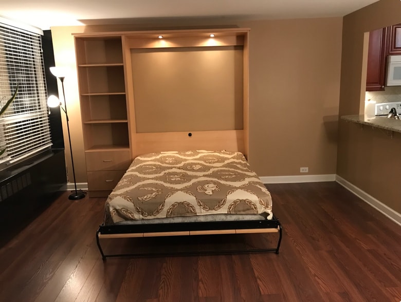Murphys Bed open - 4800 S Chicago Beach Dr