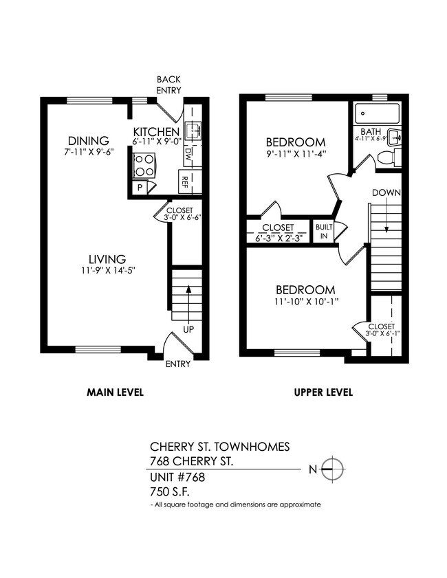 Floorplan - Cherry Street Townhomes