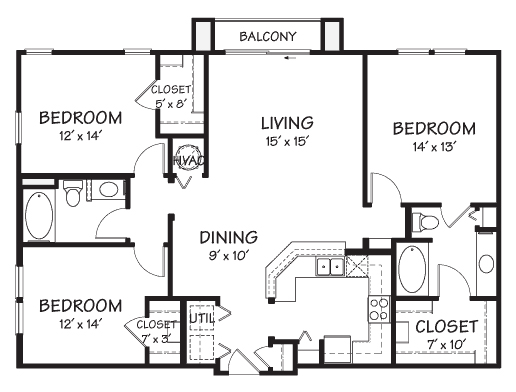 Floorplan - The Reserve on Cave Creek