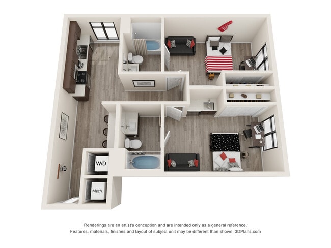 Plan 2.4 - 1007 W University - New Construction