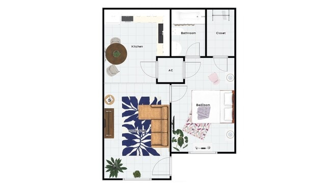 Floorplan - Ponderosa Apartments