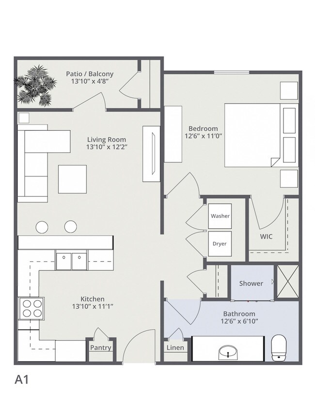 Floorplan - Atlas Point at Prestonwood, 55+ Apartments